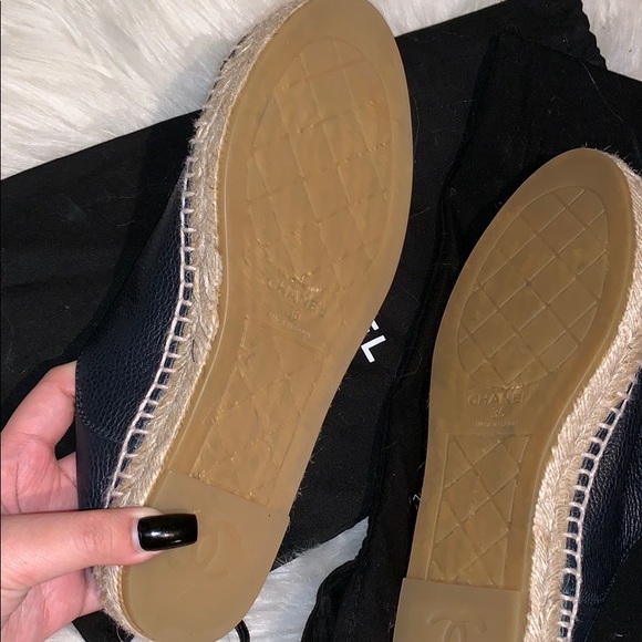 Chanel Espadrille Mule Slide Flats - Picture 2 of 7
